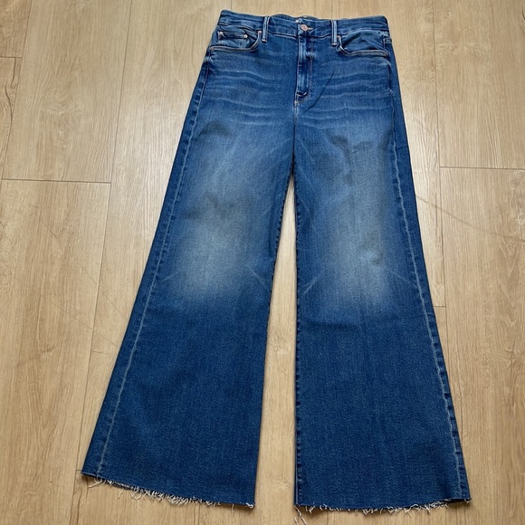 MOTHER The Roller High Rise Wide Leg Jeans in Riding the Cliffside, SIZE 32 1203 - Picture 5 of 11